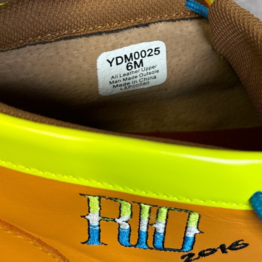Twisted X Rio 2016 Driving Mocs Orange Neon Leather Shoes YDM0025 Mens 6M - Picture 4 of 12